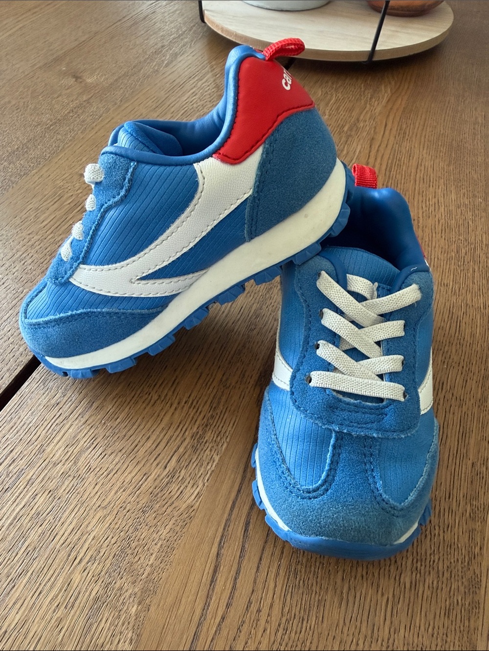 Carter's Blue and Red Kids Sneakers with White Accents